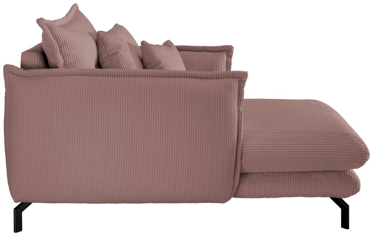 XXL-Sessel Lava Rosa B: 111 cm - Schwarz/Rosa, MODERN, Textil (111/101/167cm) - Livetastic