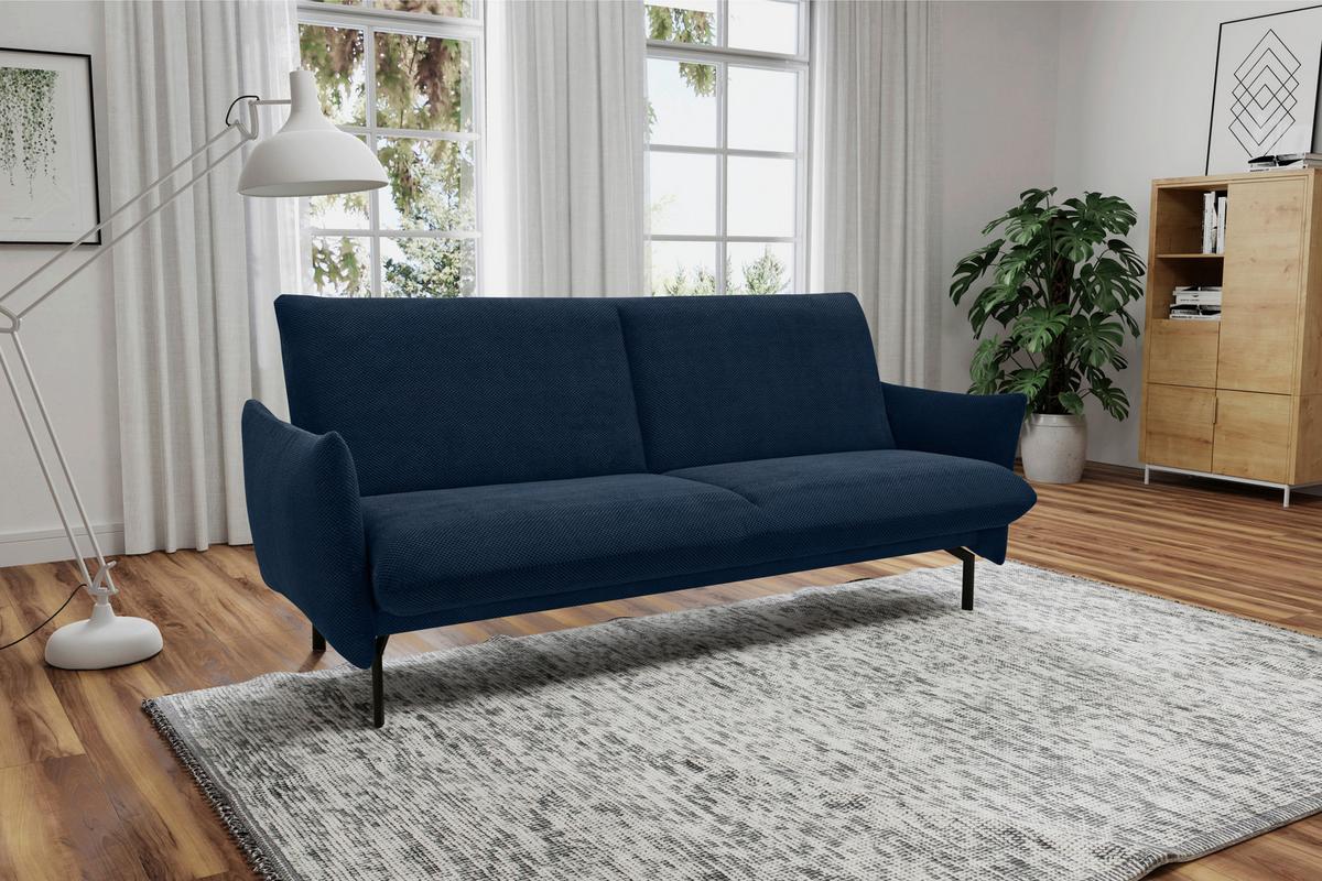 Schlafsofa Blau B: 234 Cm - Blau/Schwarz, Design, Textil (234/102/95cm) - MID.YOU