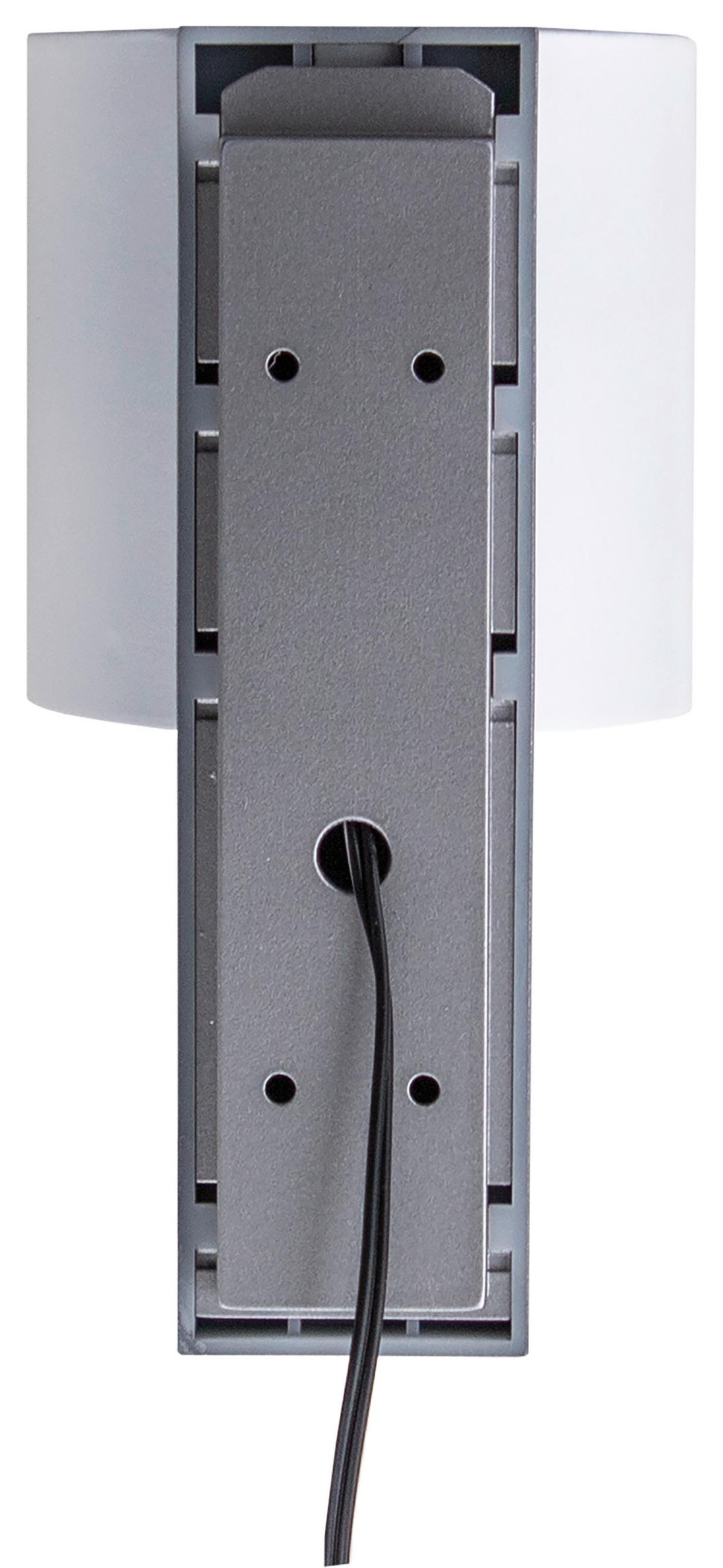 Led-wandleuchte Kinkiet Rund Modern - Alufarben/Weiß, MODERN, Kunststoff (8/15/9,5cm)