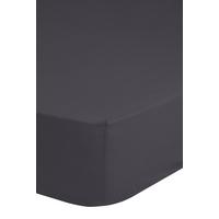 Spannleintuch Satin Anthrazit 90x220 cm Baumwolle - Anthrazit, Basics, Textil (90/220cm) - MID.YOU