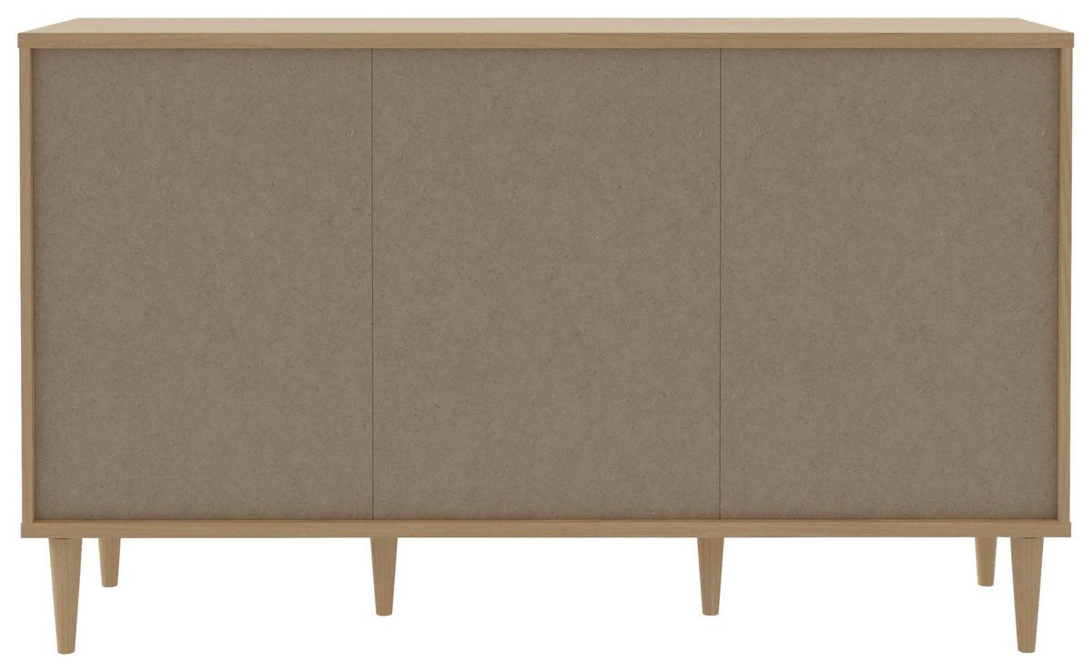 Komoda Calasetta š: 150 cm - barvy dubu/barvy zlata, Natur, kov/dřevo (149,8/89,8/41,4cm)