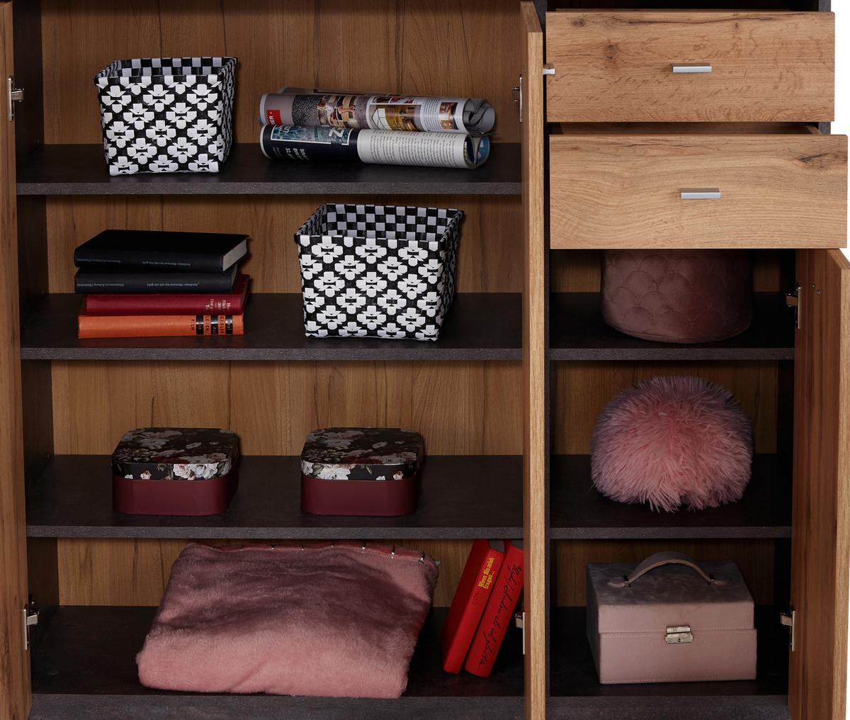 Komód 4-You 109/112 Cm - tölgyfa színű, Modern, faalapú anyag (109.1/111.4/34,6cm)