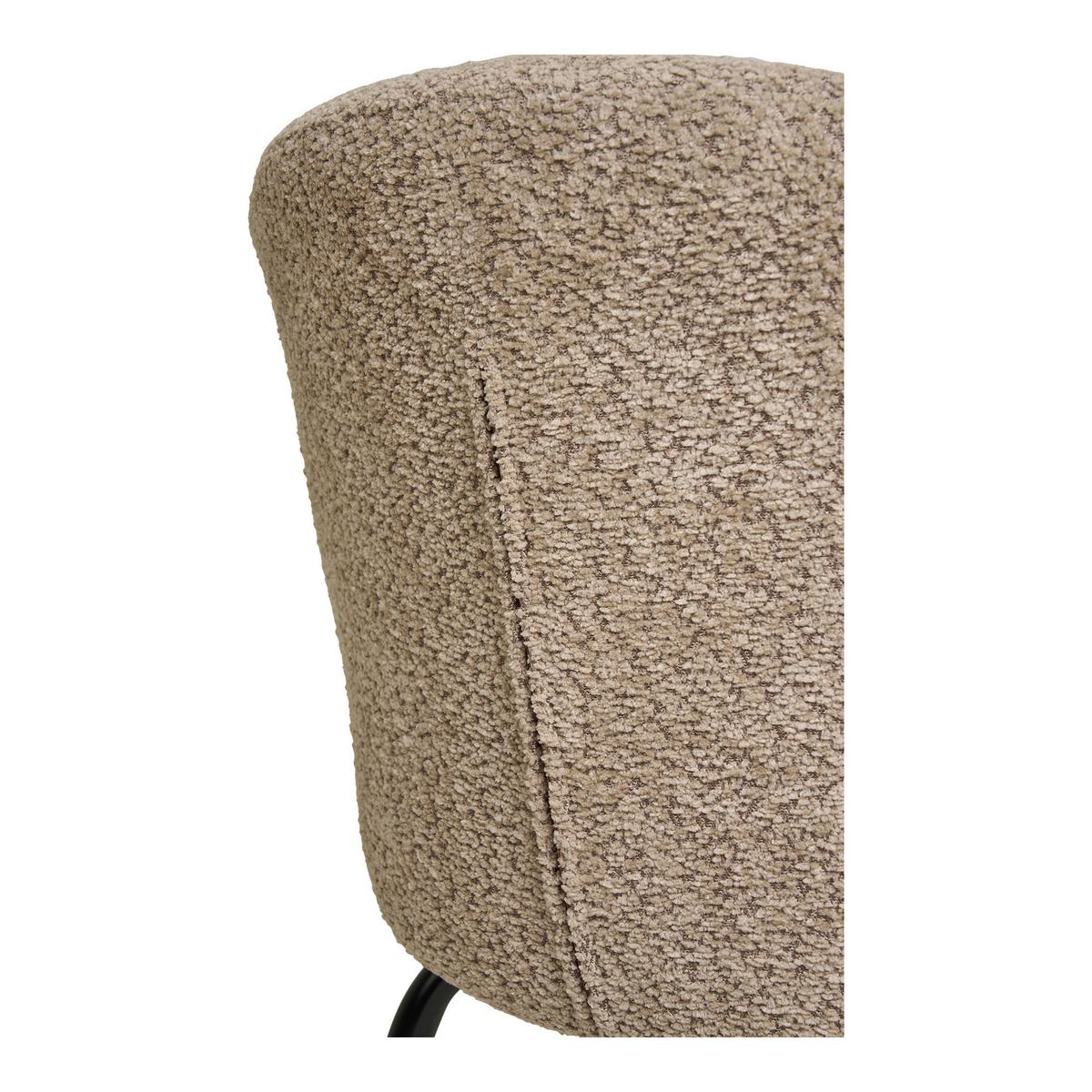 Stuhl-Set Safira Beige B: 56 cm - Beige/Schwarz, MODERN, Textil/Metall (56/79/58cm) - MID.YOU