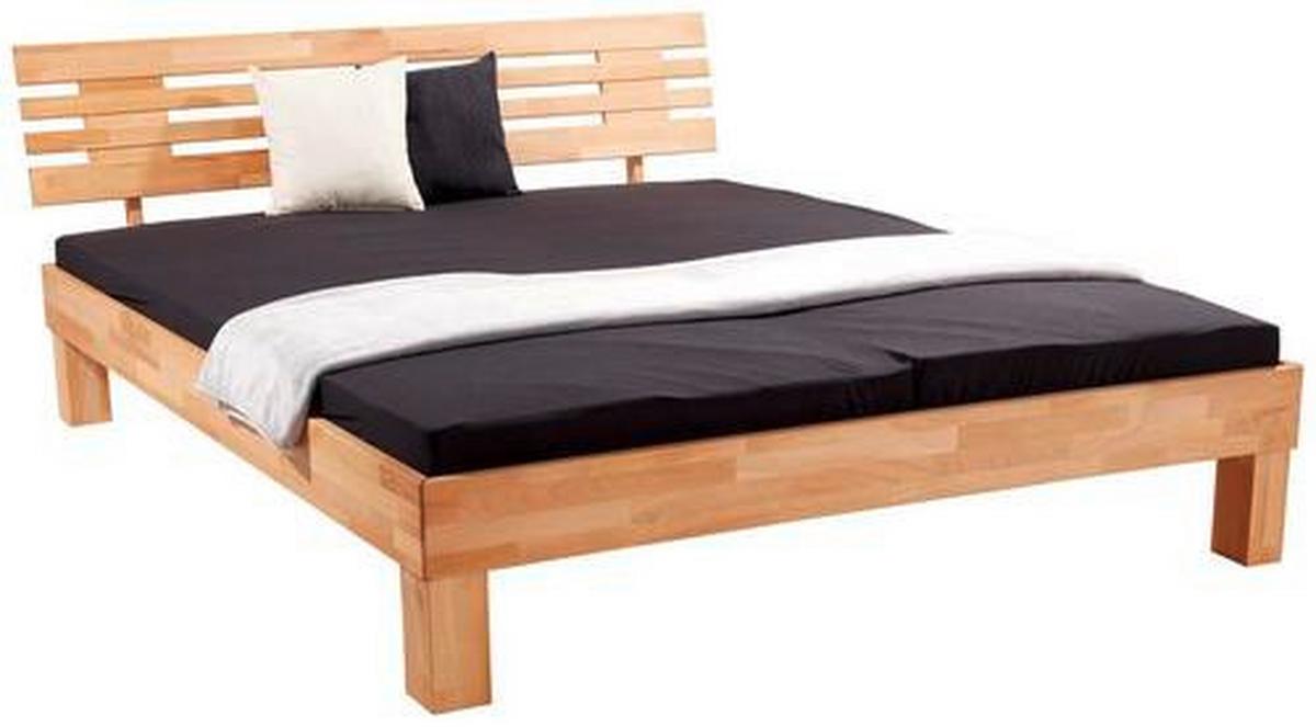 Bett Elisabeth - Kernbuche, KONVENTIONELL, Holz (160/200cm)