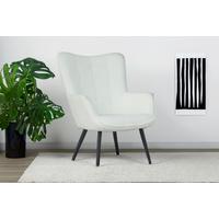 Sessel Uta Elfenbein B: 72 Cm - Elfenbein/Schwarz, Basics, Textil (72/97/80cm) - MID.YOU