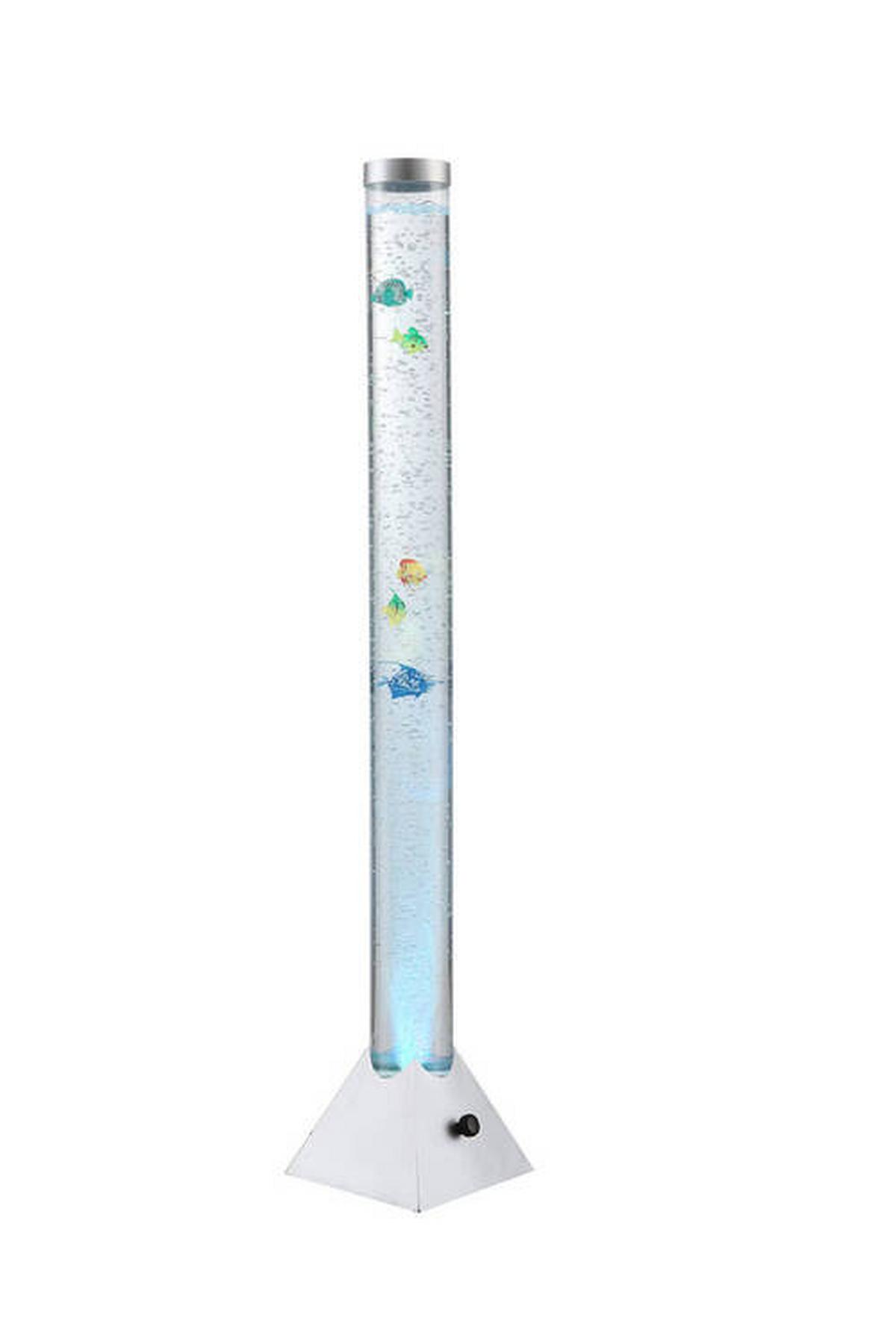 Led-stehleuchte 9015 - Klar/Silberfarben, Trend, Kunststoff (21,5/21,5/120cm) - Globo