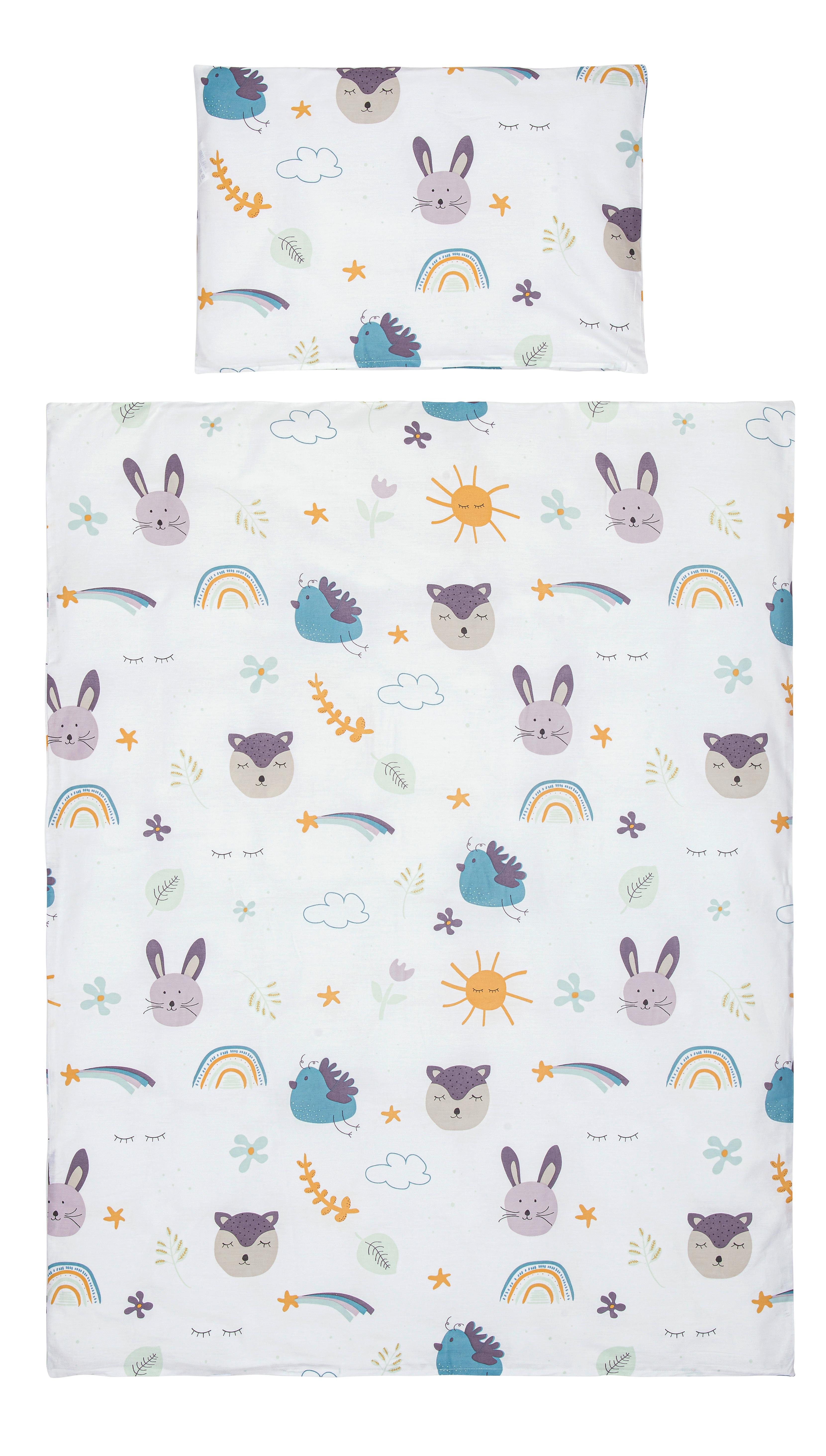 Detská Posteľná Bielizeň Sunny, 40/60+100/135cm - biela, Moderný, textil (100/135cm) - Premium Living