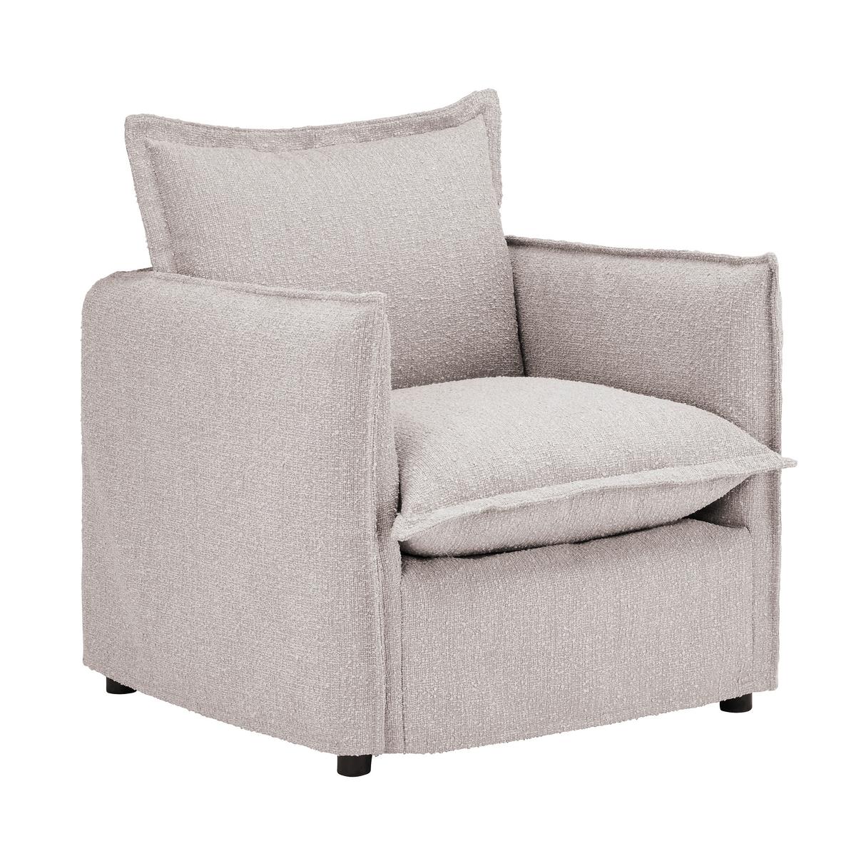 Sessel Toscana - Beige/Schwarz, Trend, Textil (120/82/98cm) - Livetastic