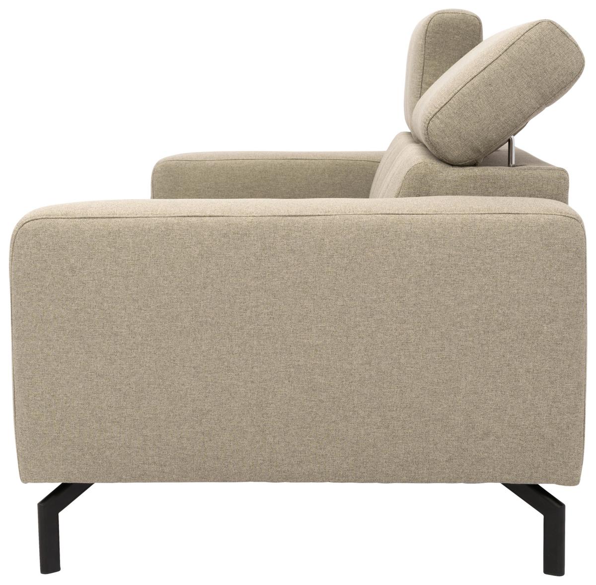2-sitzer-sofa Cunelli Schlammfarben Webstoff - Schlammfarben/Schwarz, Design, Textil (208/79/104cm) - MID.YOU
