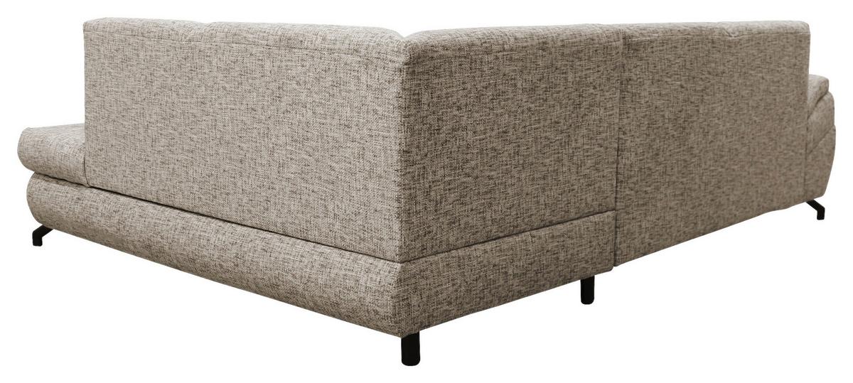 Ecksofa Imo Hellbraun 274x201 Cm - Hellbraun/Schwarz, Design, Textil (274/201cm) - MID.YOU