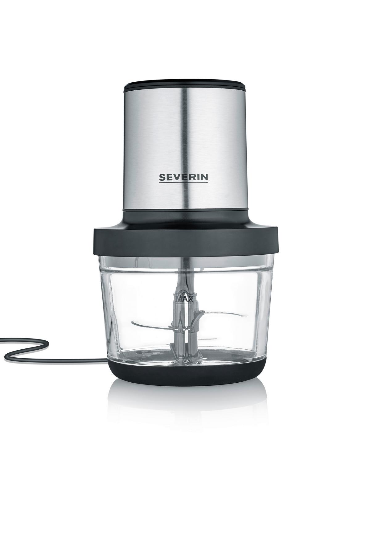 Universalzerkleinerer 400W, Universalmesser - Edelstahlfarben/Schwarz, Basics, Kunststoff/Metall (15,5/24,7/15,5cm) - Severin