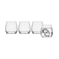 Wasserglas Iskandar 4er-Set, Je ca. 370 ml - Klar, MODERN, Glas (0,37l) - Luca Bessoni
