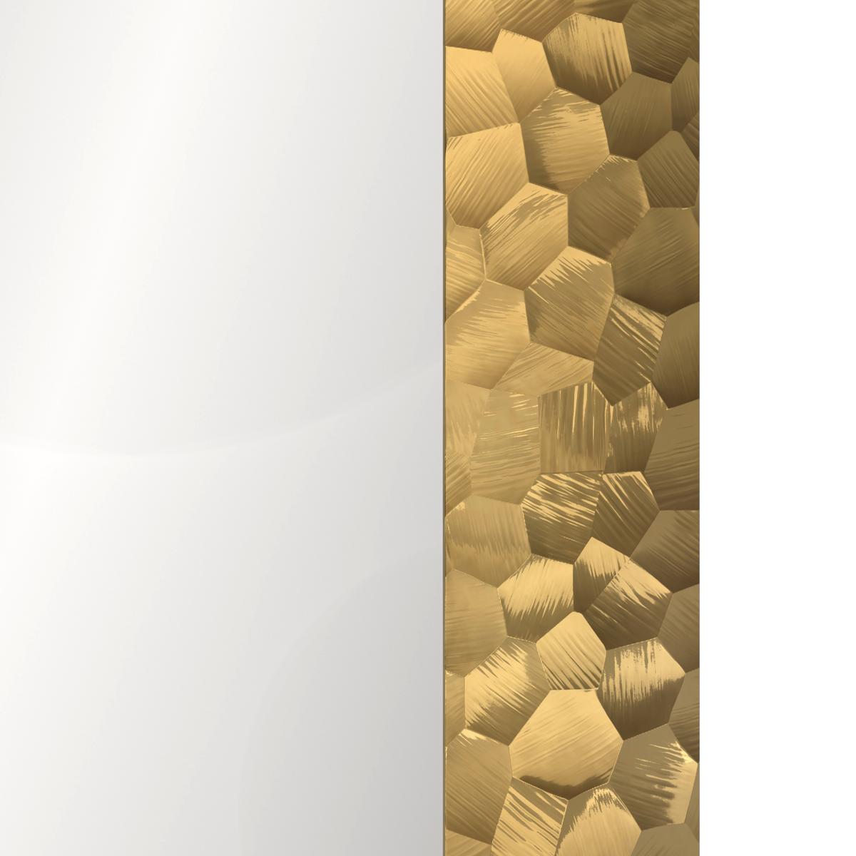 SPIEGEL SABRINA I GOLD - Goldfarben, MODERN, Glas/Kunststoff (114/50cm)