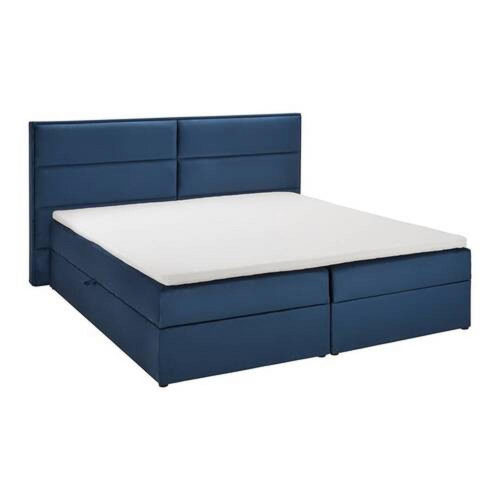Boxspring postel KILIAN, modrá, 180x200