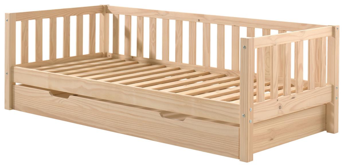 Ausziehbett Fritz Kieferfarben 90x200cm - Kieferfarben, MODERN, Holz/Holzwerkstoff (90/200cm) - MID.YOU