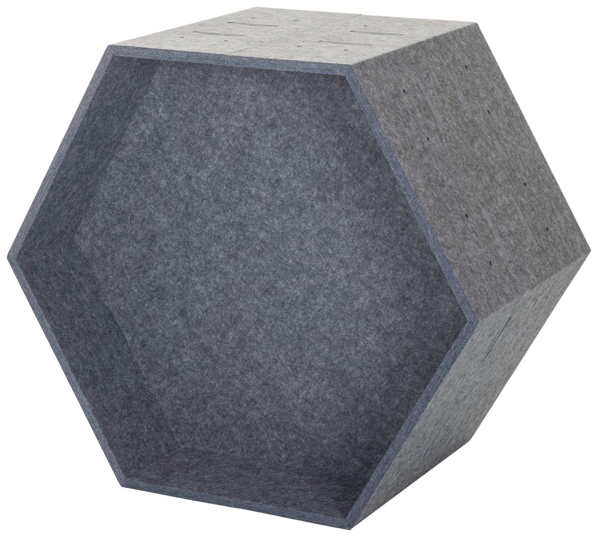 Trennwand Grau B: 62,5 Cm - Grau, MODERN, Textil (62,5/54,5/35cm) - MID.YOU