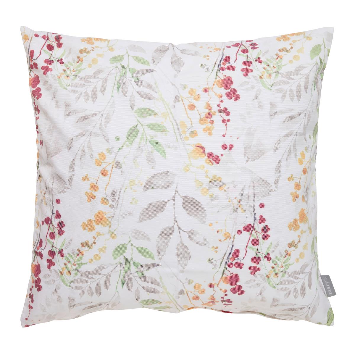 POTAH NA POLŠTÁŘ Steffi, 50/50cm - bílá/žlutá, Lifestyle, textil (50/50cm) - Mary's