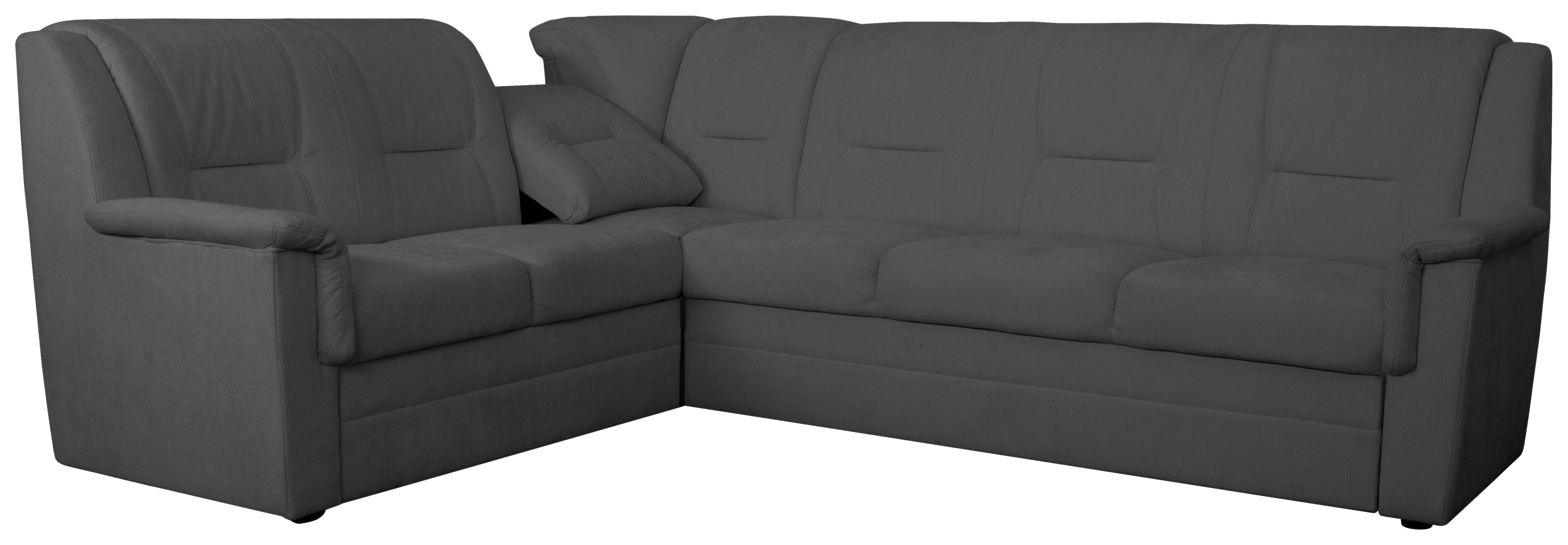 ECKSCHLAFSOFA Rafael, Graphit S: 279x224cm - Beige/Schwarz, Trend, Textil (279/224cm)