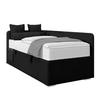 Polsterbett Remi - Chromfarben/Silberfarben, MODERN, Holz/Textil (90/200cm)