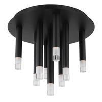 Deckenleuchte 15629-9d - Klar/Schwarz, Design, Kunststoff/Metall (34/29,6cm) - Globo