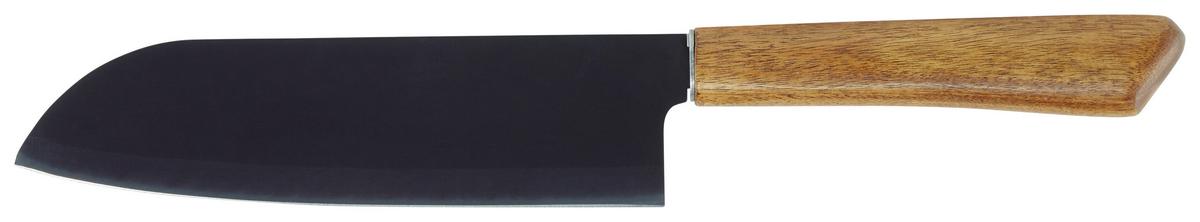 Santokumesser Sonja Edelstahl 17 cm - Schwarz, MODERN, Metall (31cm) - James Wood