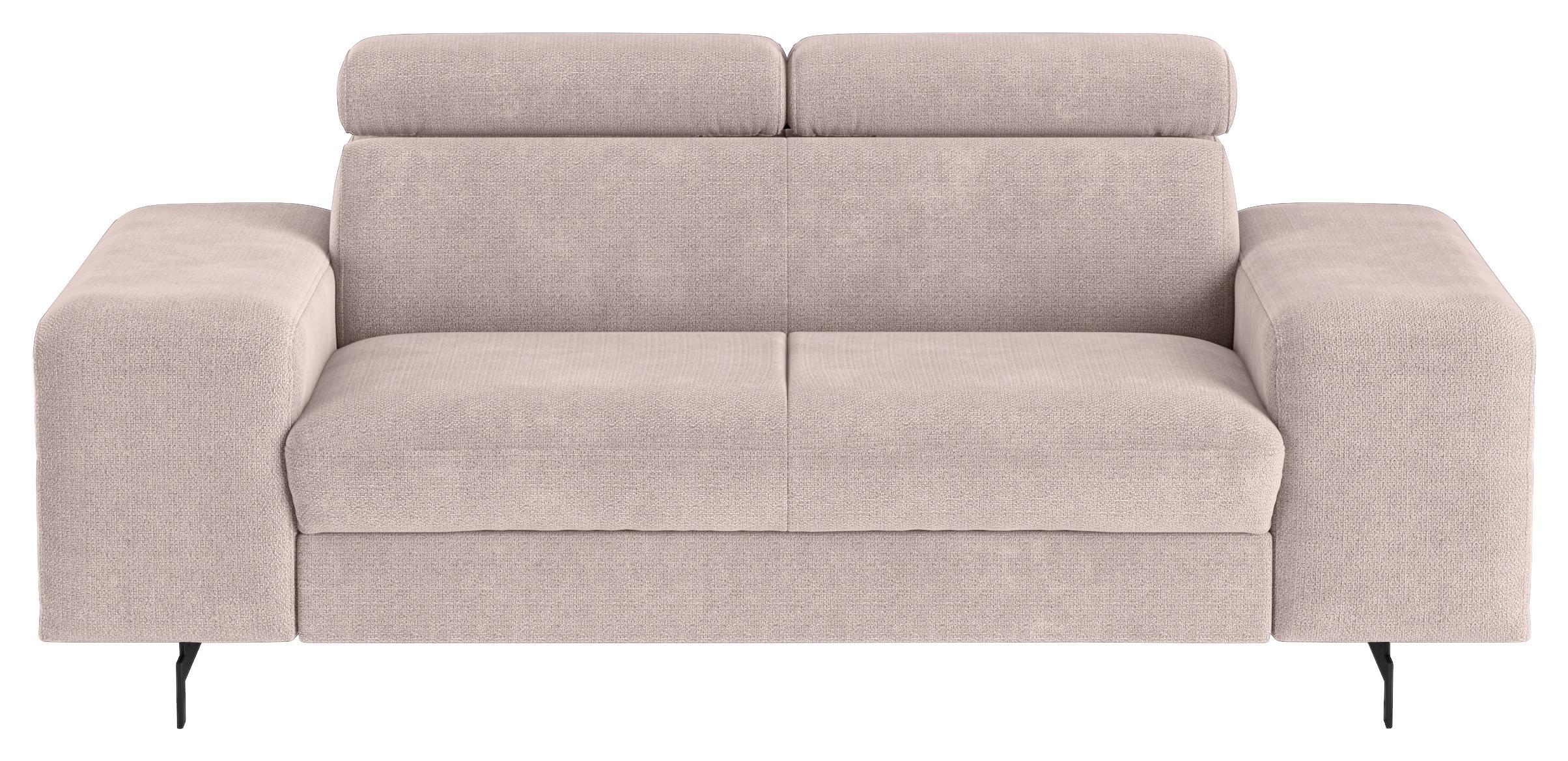 2-Sitzer-Sofa Emma Creme B: 198 cm - Creme/Schwarz, Textil (198/81/100cm) - MID.YOU