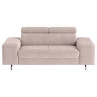 2-Sitzer-Sofa Emma Creme B: 198 cm - Creme/Schwarz, Textil (198/81/100cm) - MID.YOU