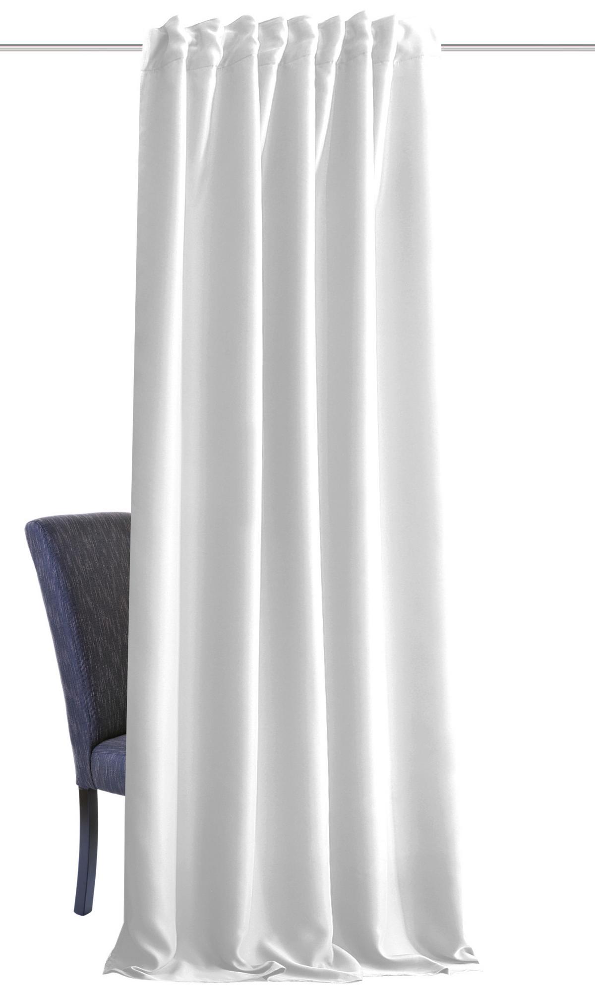 Lärmschutzvorhang Acustico - Weiß, KONVENTIONELL, Textil (135/225cm) - Schmidt W. Gmbh