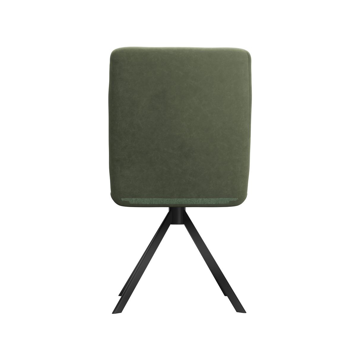 Stuhl Kian Webstoff grün, B: 46 cm - Schwarz/Grün, Trend, Textil/Metall (46/88/63cm)