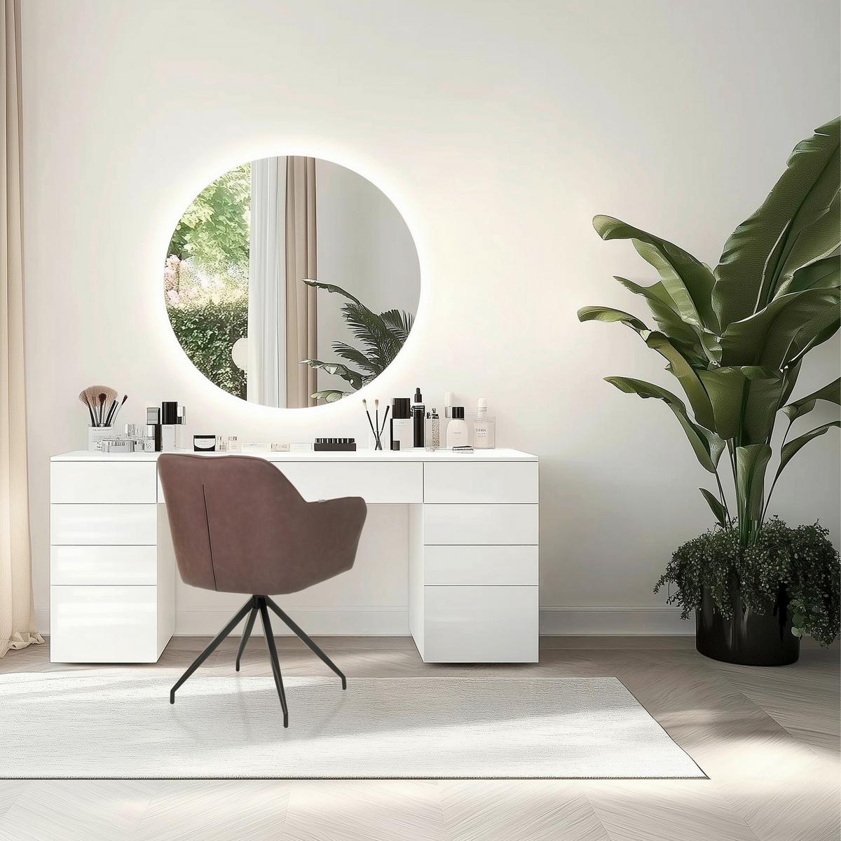 Armlehnstuhl Elverum Dunkelbraun B: 61 Cm - Dunkelbraun/Schwarz, MODERN, Leder/Metall (61/90/56cm) - MID.YOU