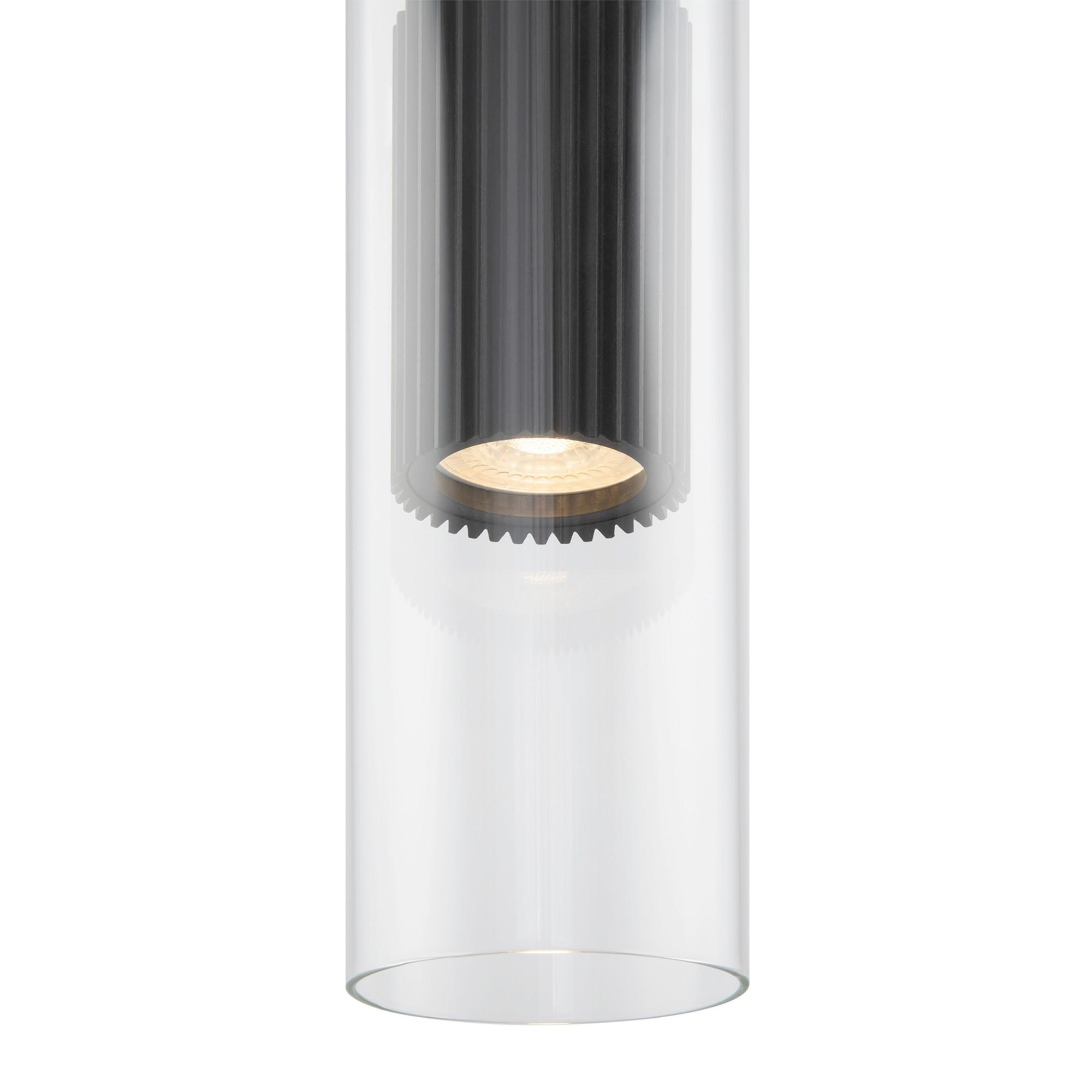 Pendelleuchte Dynamics - Transparent/Schwarz, Trend, Glas/Metall (8/32cm) - MAYTONI