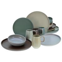 Kombiservice Uno Keramik 4 Personen Geschirr Set - Multicolor, MODERN, Keramik (40,5/37/49,5cm) - Creatable