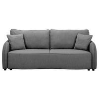 3-Sitzer-Sofa Bari mit Schlaffunktion & Bettkasten - Anthrazit/Schwarz, Basics, Textil (215/89/100cm) - P & B
