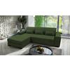 Ecksofa Classic Grün 175x270 cm - Schwarz/Grün, Design, Textil (175/270cm) - MID.YOU