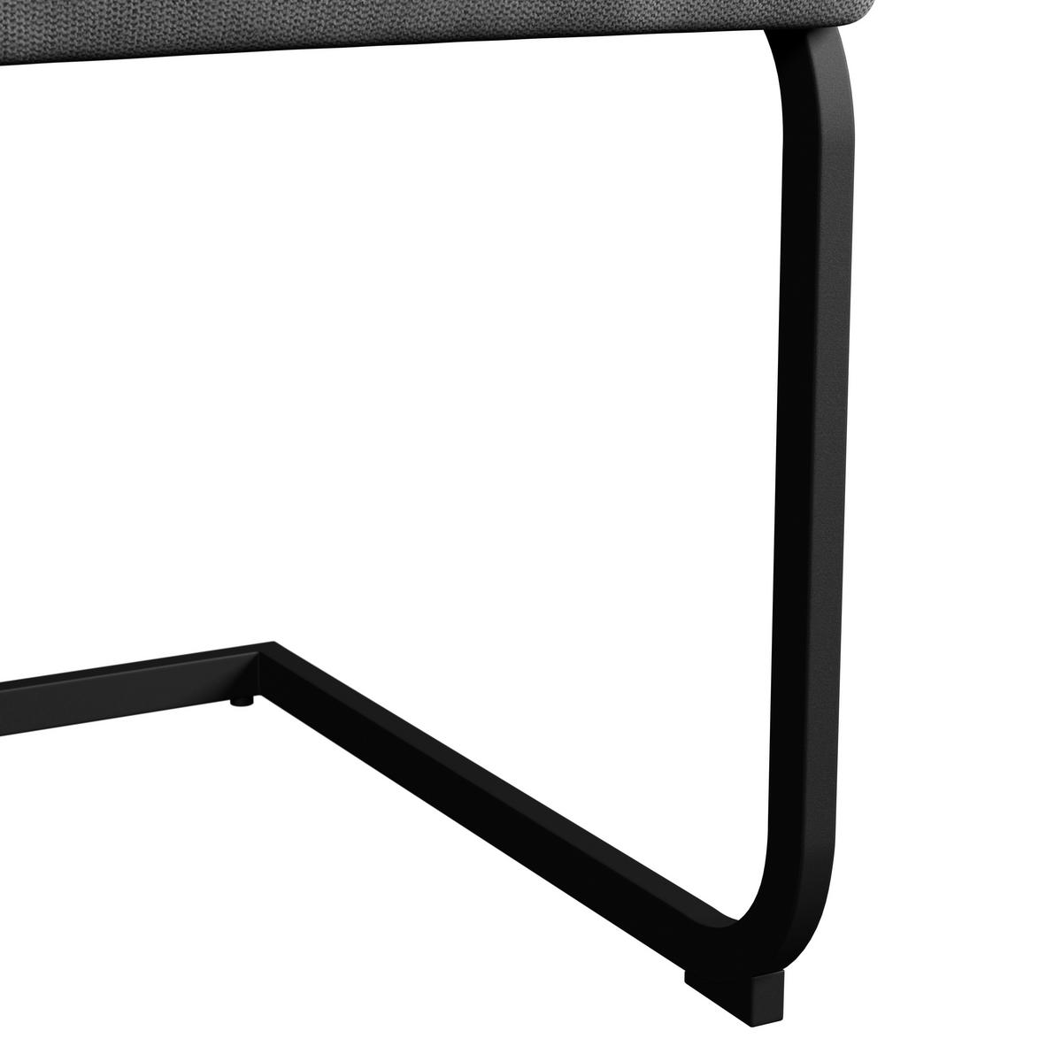 Houpací židle Colien COLIEN - černá/světle šedá, Moderní, kov/dřevo (46/94/62cm) - Bessagi Home