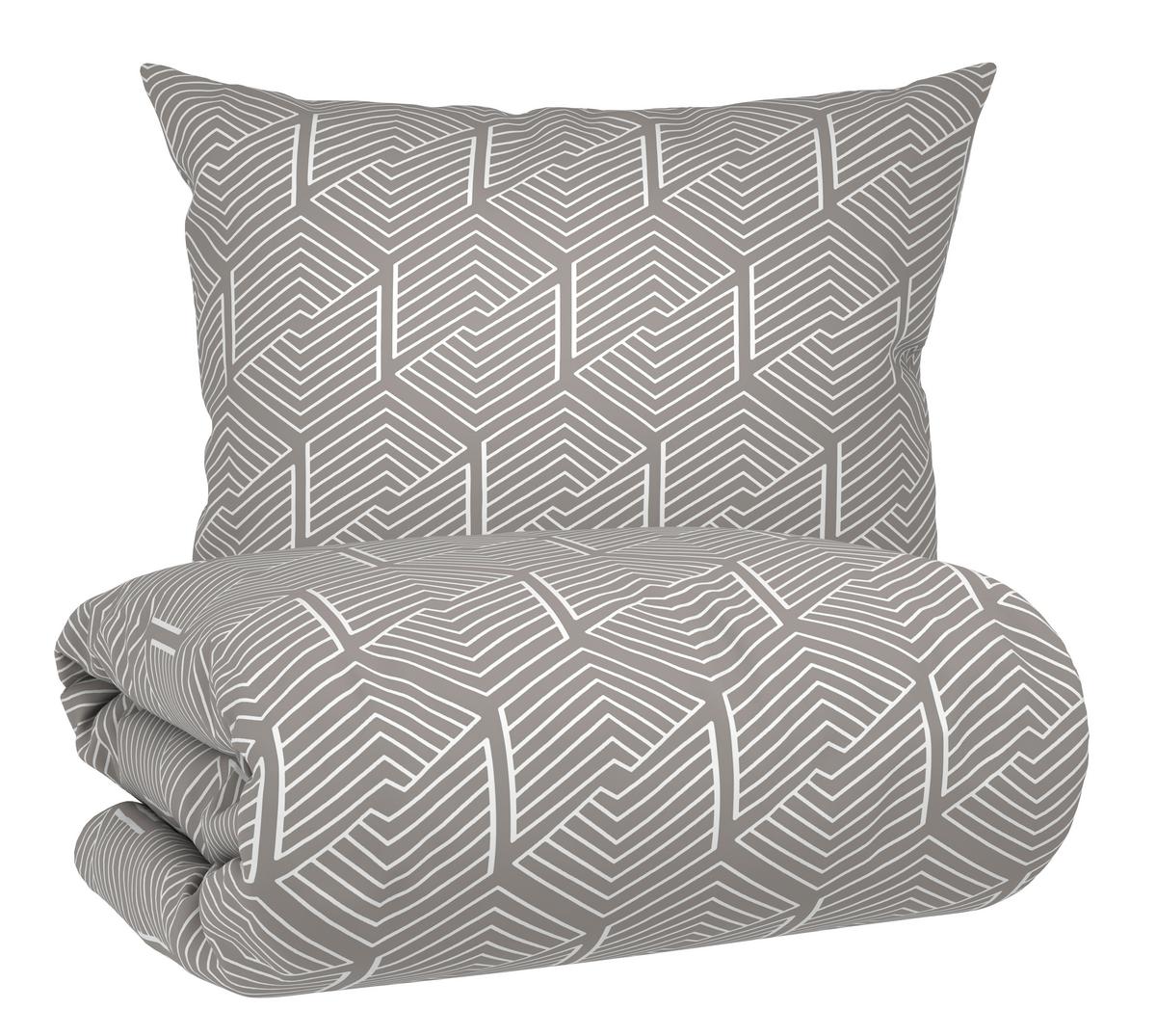 POVLEČENÍ KAI - světle šedá, Konvenční, textil (140/200cm) - Mömax