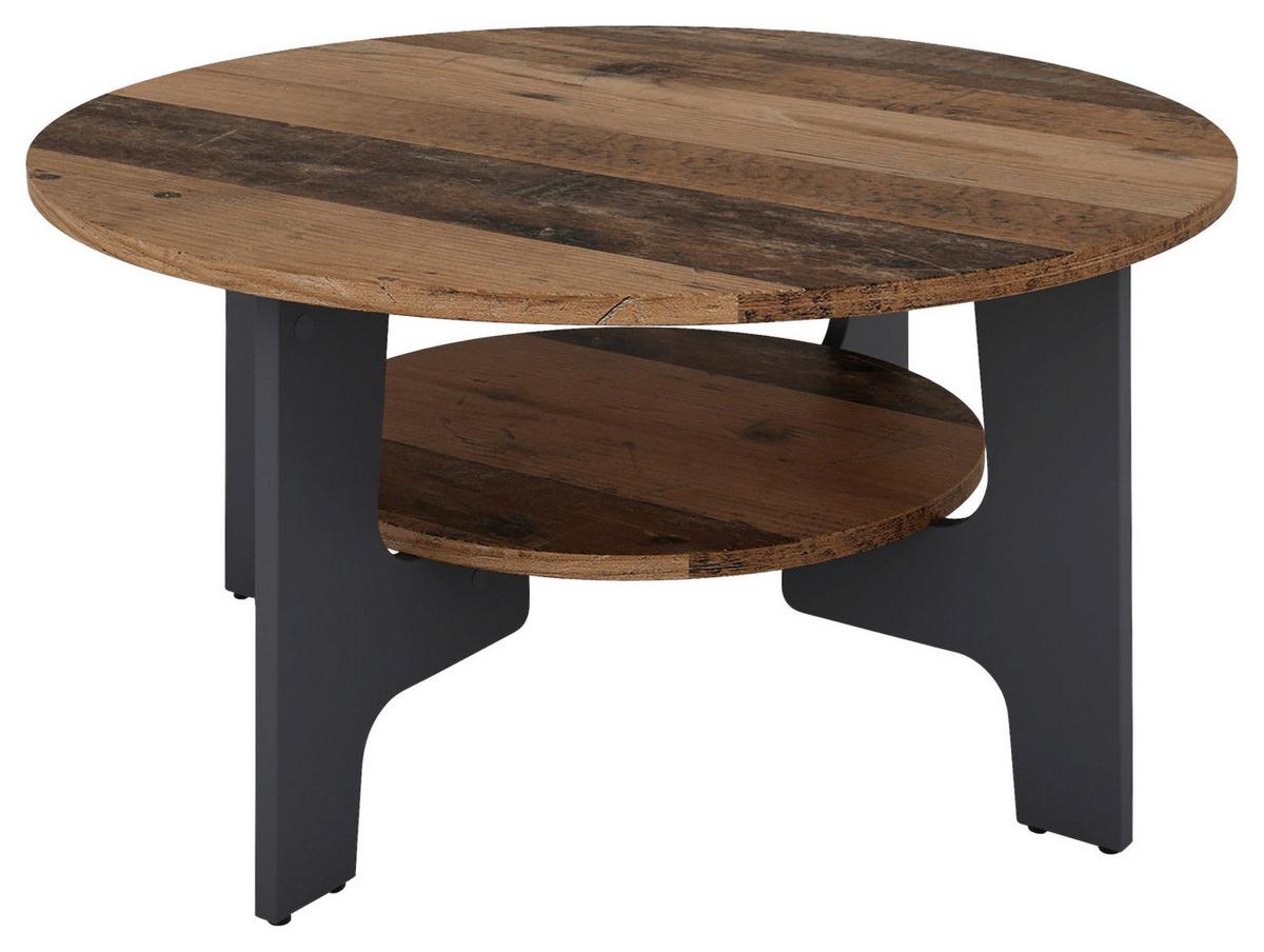 Couchtisch Jonny Alteiche/Anthrazit B: 80 cm - Alteiche/Anthrazit, LIFESTYLE, Holzwerkstoff (80/42,5/80cm) - MID.YOU