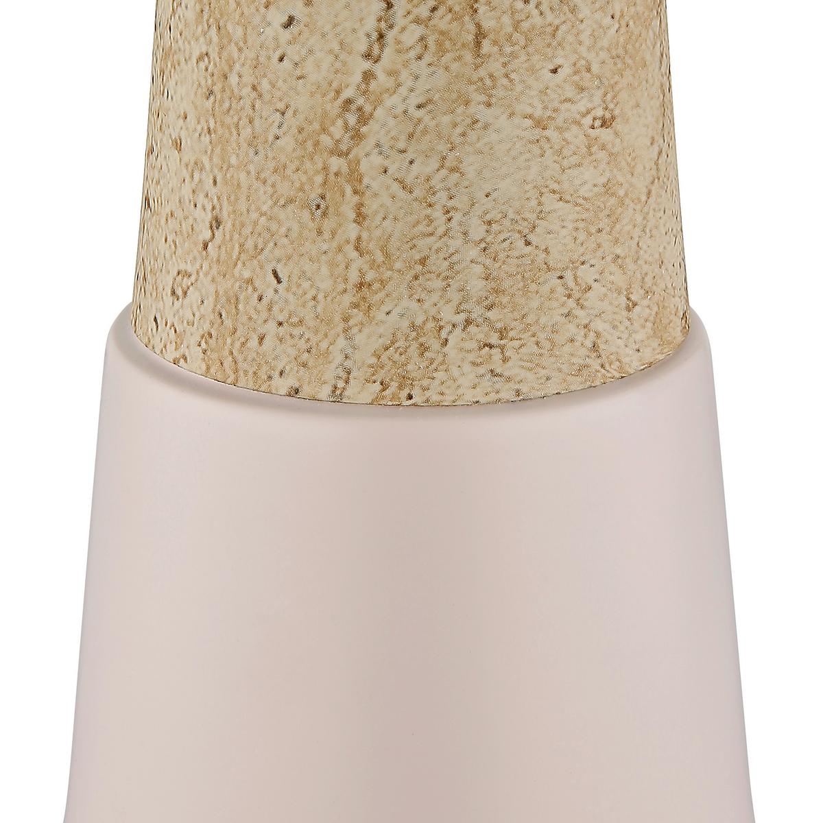 Tischleuchte Exkl. 1xe27, 40w - Champagner/Beige, Design, Kunststoff/Metall (25/36,5cm) - Globo