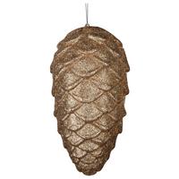 Dekorační ozdoba Šiška, V: 25cm - barvy zlata, Moderní, plast (25cm) - Modern Living