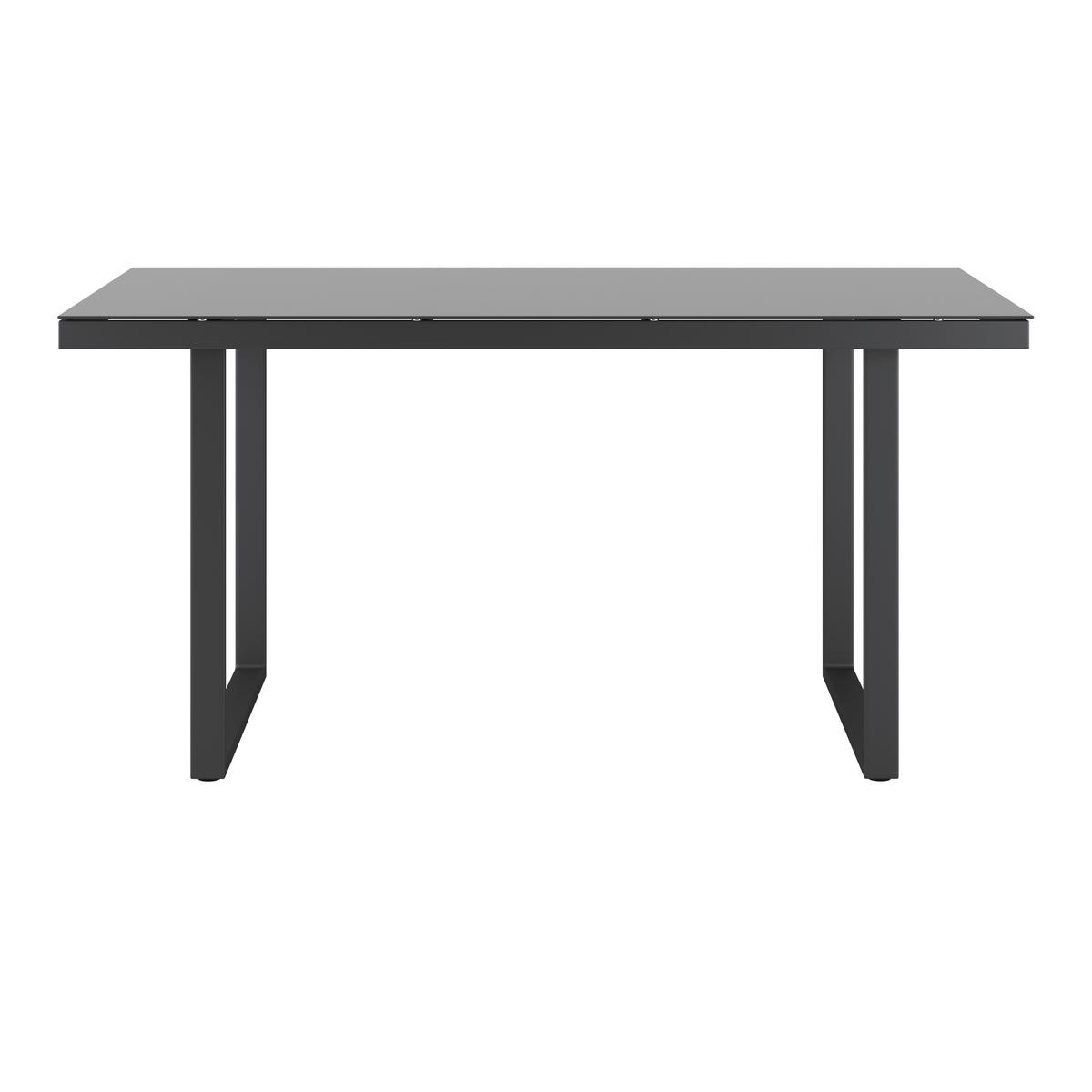 Loungegarnitur Orlando - Dunkelgrau/Naturfarben, MODERN, Glas/Kunststoff (245,5/182cm) - Beldano