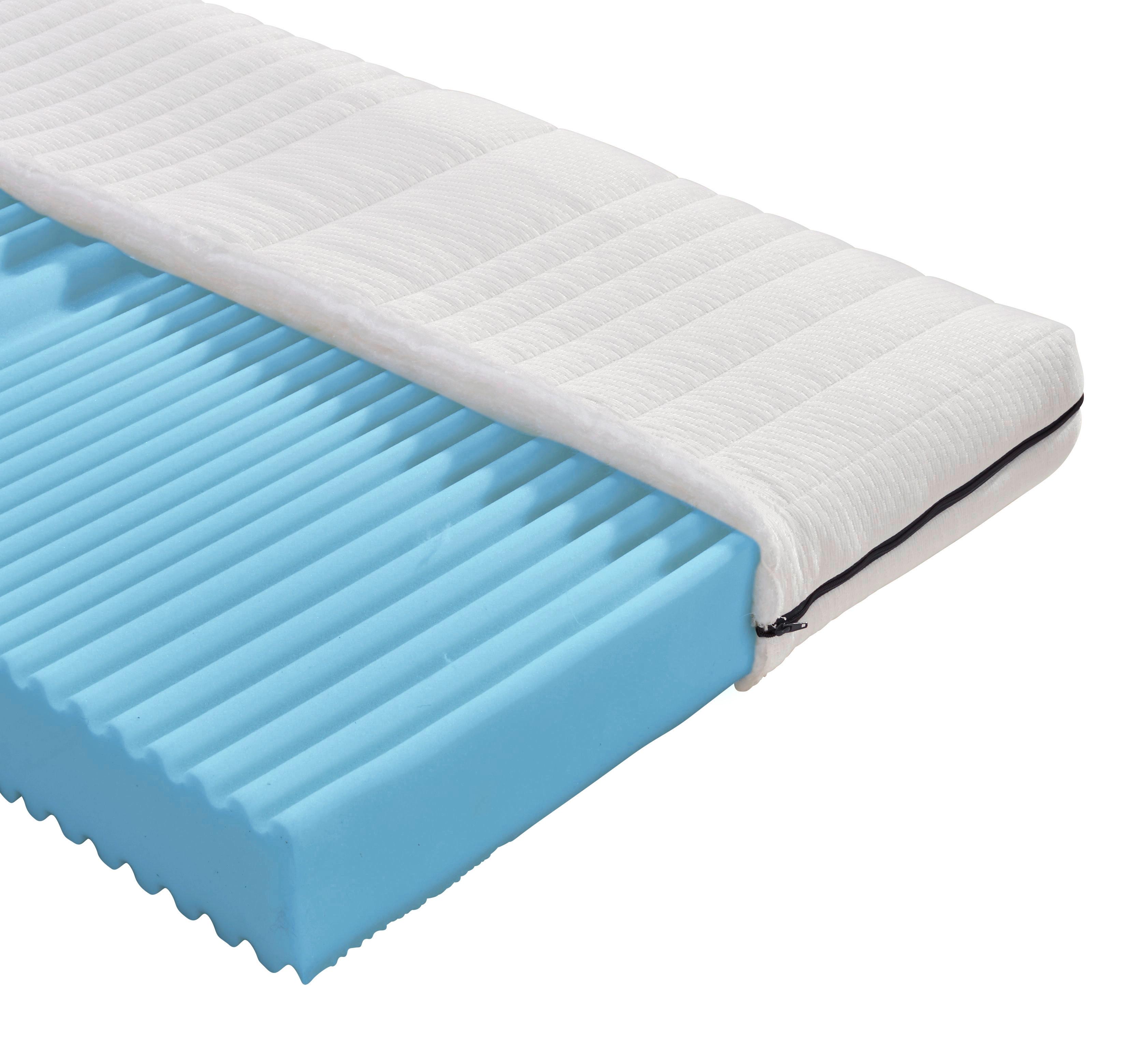 Komfortschaummatratze Flex 90x200 cm H2 H: 15 cm - Weiß, MODERN, Textil (90/200cm) - MID.YOU