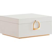 Schmuckkästchen Weiß B: 24 cm - Weiß, LIFESTYLE, Holzwerkstoff (24/11/20,50cm)