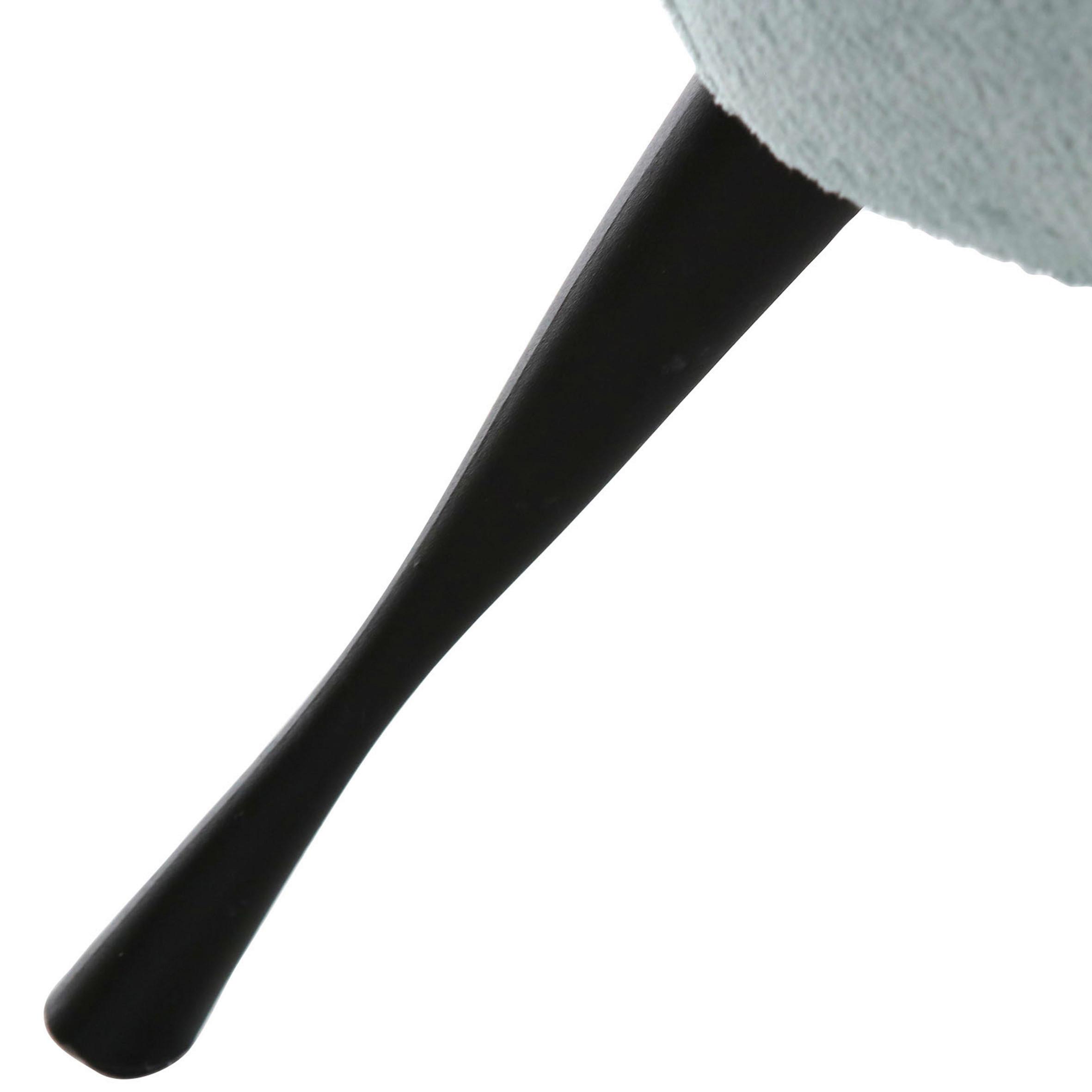 Hocker Lorris - Schwarz/Mintgrün, KONVENTIONELL, Textil (60/49/53cm) - MID.YOU