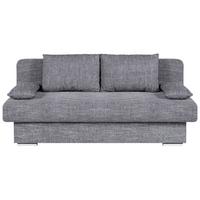 Rozkládací pohovka BORA, šedá, s úložným prostorem - šedá/černá, Design, kompozitní dřevo/textil (193/85/86cm) - P & B