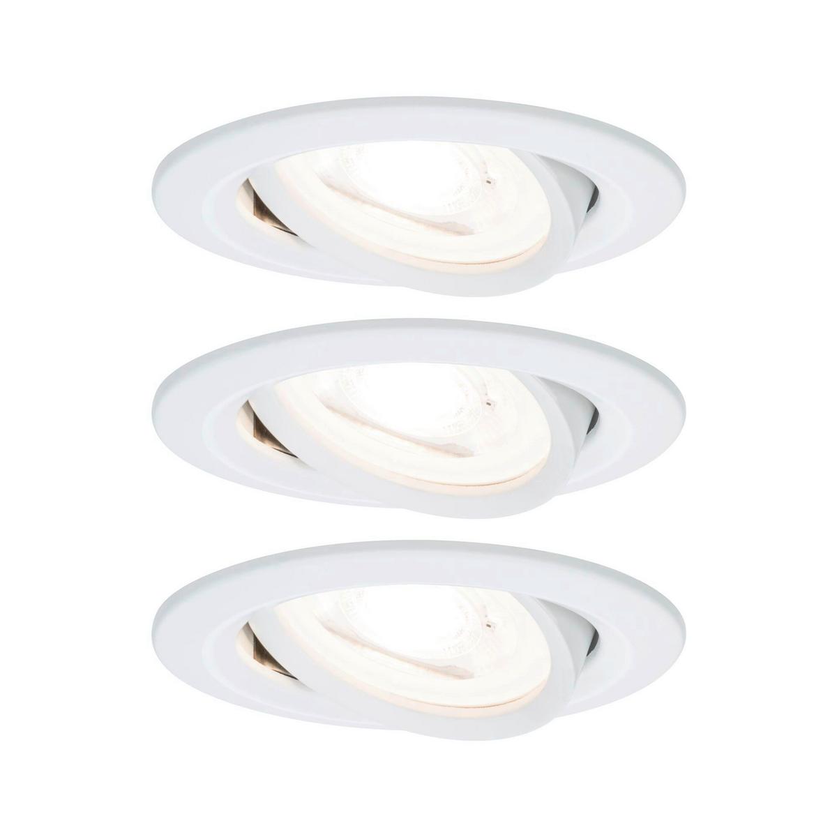 Deckenleuchte 3er-Set Ø 8,4 cm 1-Flammig, Rund - Basics (8,4cm) - Paulmann