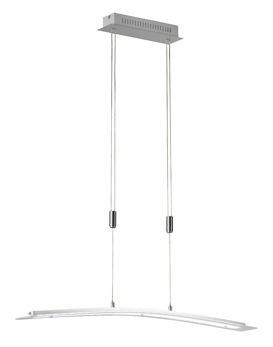 LED-Hängeleuchte Metis H: 80- 150 cm 1-Flammig dimmbar - Chromfarben, KONVENTIONELL, Metall (90/9/80-150cm) - Fischer & Honsel