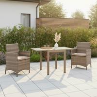 Gartenset Treviso - Naturfarben, MODERN, Kunststoff/Metall - Gardenson