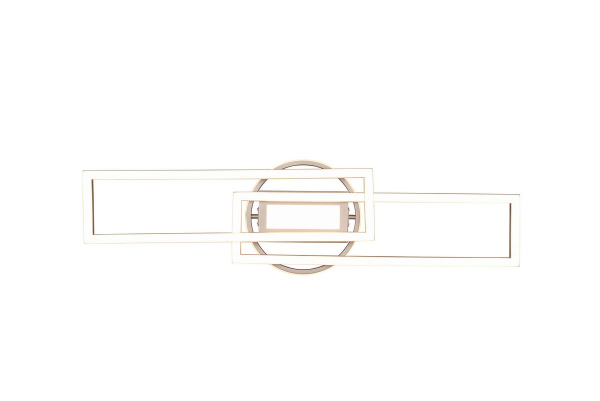 LED-Deckenleuchte R67183107  Twister - Nickelfarben, Basics, Metall (90/24,5/8,5cm)