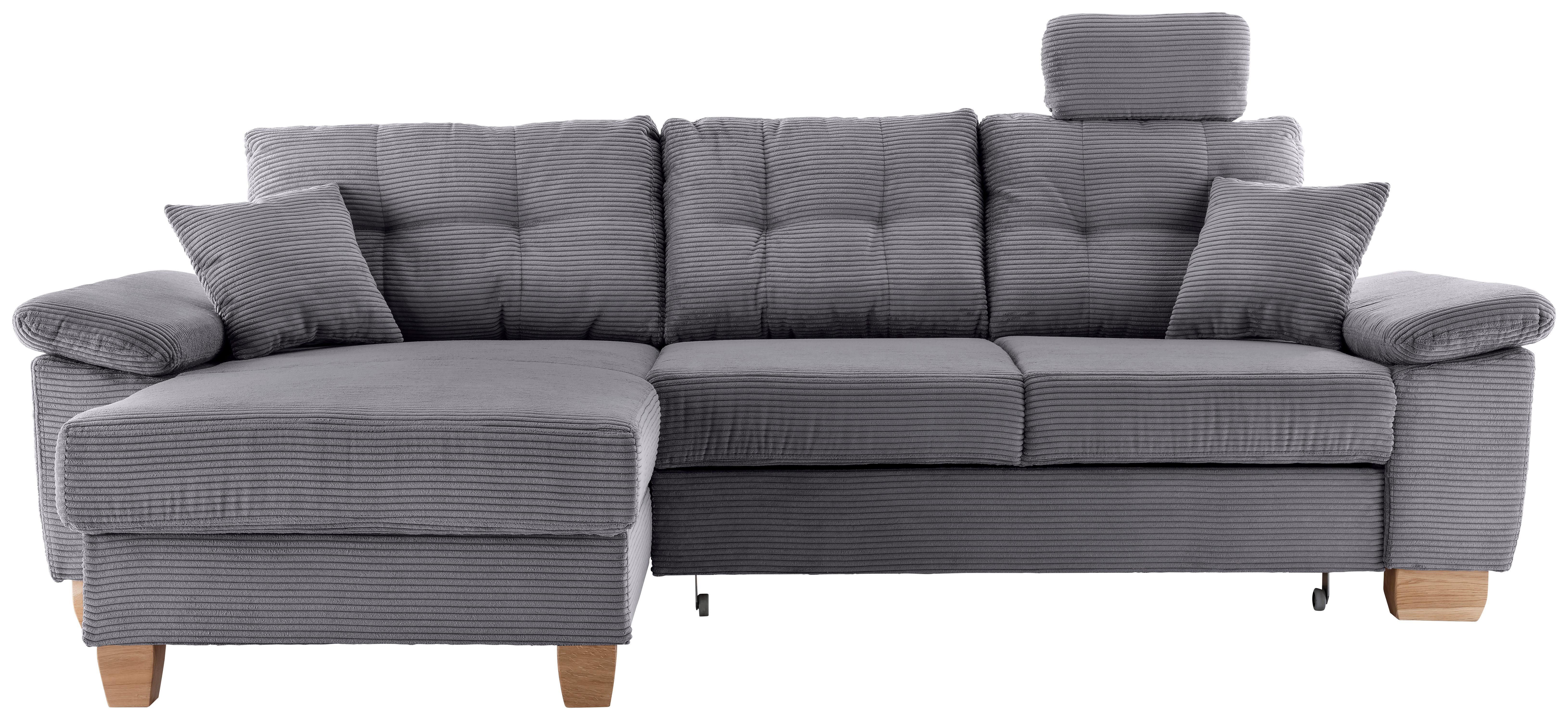 ECKSOFA Brizzini, Grau S: 176x270 cm - Naturfarben/Grau, MODERN, Textil (176/270cm) - Livetastic