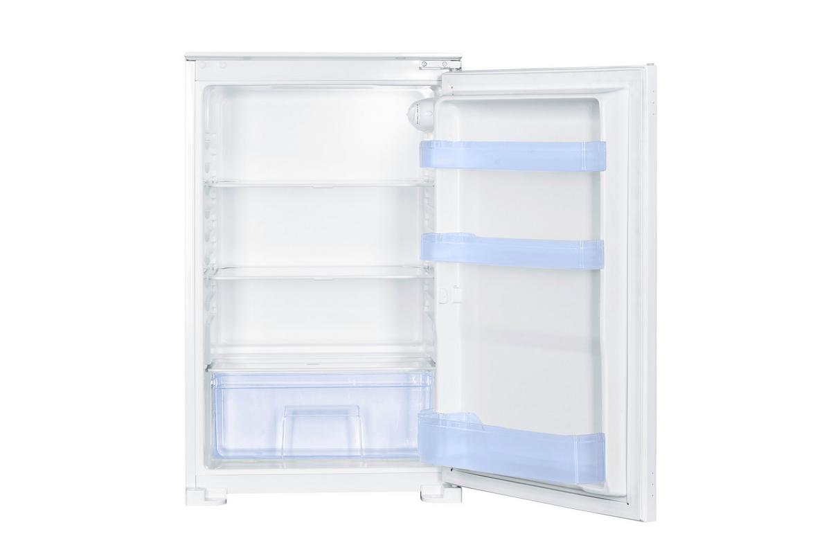 Einbaukühlschrank Nabo H: 89 Cm 129 L - Weiß, Basics, Glas/Kunststoff (54/89/54cm) - Nabo